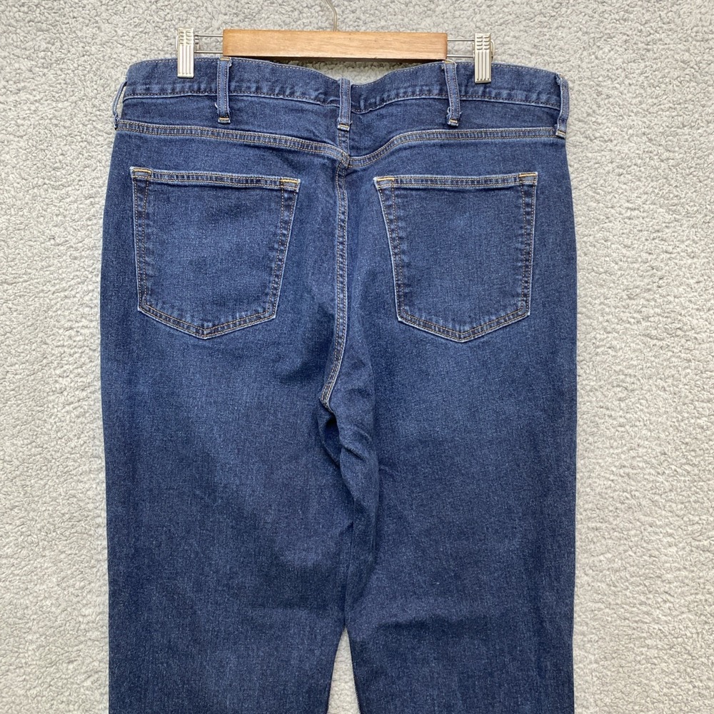 Old Navy Athletic Taper Jeans Men 39x32 Blue Denim Built In Tough Built In Flex - Picture 4 of 11